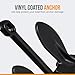 Anchor-Man Navy Anchor, 20 Lb Boat Anchor for Pontoon Boat, Durable Vinyl Coated Boat Anchors for 25' Boats, Resistant to Scratch, Tear & Wear, Black