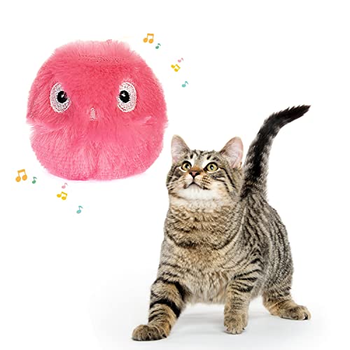 PUPPBUDD Balle Jouet Chat en Forme D'Oiseau avec Herbe à Chat, Interactif Réaliste Jouet De pour Chats avec Chants d'oiseaux, pour Mordre, Diversion, Mâcher Cover