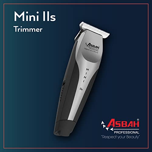 Image of Asbah Professional Mini lls Trimmer | Cordless Trimmer | Beard & Mustache Cordless Grooming Clipper with Guide Comb | One Year Warranty, Lifetime Repair & Services (Multicolor)