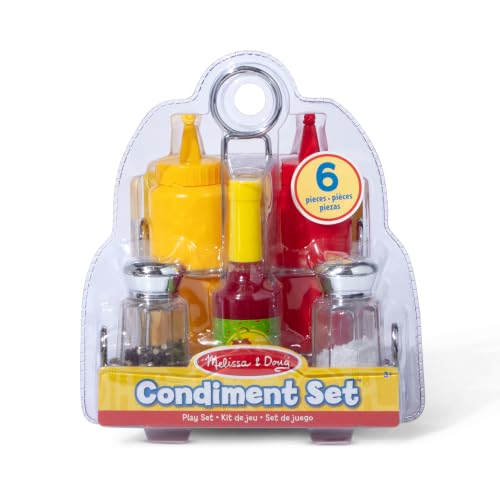 Melissa & Doug 6-Piece Condiments Wooden Play Kitchen Food Set - image 4