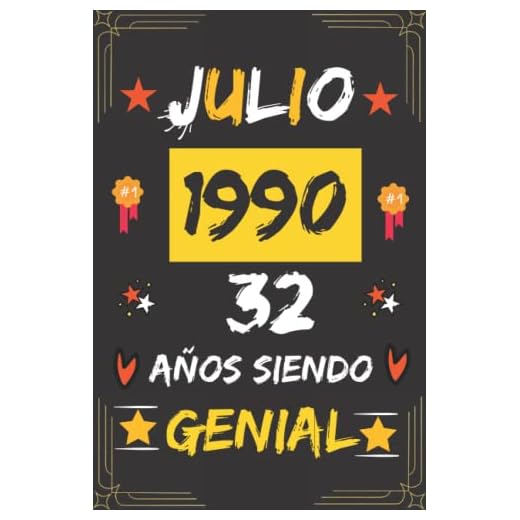 CUADERNO, JULIO 1990, 32 Años Siendo Genial: Regalo de 32 cumpleaños para mujeres y hombres, ideas de 32 cumpleaños... un cumpleaños... divertido, ... regalo de 32 cumpleaños para él/ella.