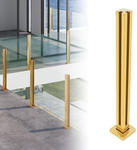 Stainless Steel Glass Balustrade Kit - Indoor/Outdoor Railing Posts ...