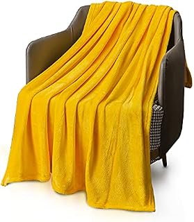 KEPLIN Flannel Blanket Large Throw Bedspread - 230 x 270 cm | Soft Fluffy Warm Light Microfiber Fabric Design for Duvet Cover Quilt Rug | Perfect for Adults or Children's Gifts (Purple, King)