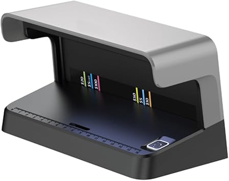 Counterfeit Bill Detector with UV LED Light, Advanced Money Detector with Card & ID Detection, Suitable for All Currencies