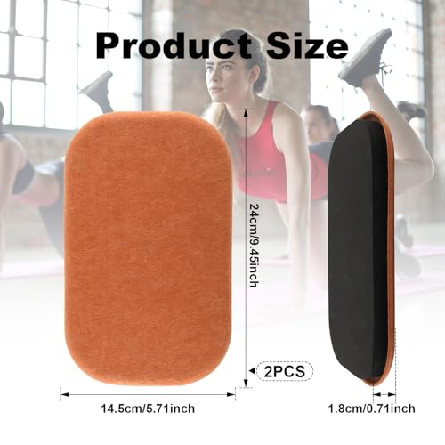 BOXOB 2st Workout Sliders, Oefen Core Sliders voor Hardhouten Vloeren Schuifschijven voor Krachttraining Pilates Thuis Sportschool Gebruik Bescherm Vloeroppervlak - Afbeelding 3