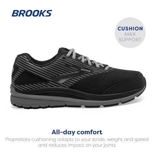 Brooks Brooks Men's Addiction Walker Suede Walking Shoe - Black/Primer/Black - 10 Medium