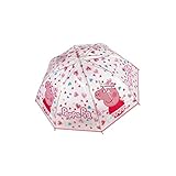 Disney Regenschirm mit Peppa Pig 45cm Kinderschirm Mädchen Girls Prinzessin transparent durchsichtig