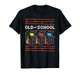 ¿Eres un ávido jugador y disfrutas jugando videojuegos clásicos? Entonces muestra tu orgullo y pasión por los videojuegos de la vieja escuela con este antiguo diseño temático de videojuegos de arcade con letras "OLD-SCHOOL" y gráficos de máquinas de arcade de videojuegos.