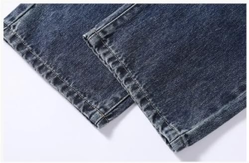 Men's Baggy Jeans Classic Drawstring Loose Straight Pants College Students Daily Versatile Pants4