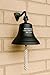 Personalized Handcrafted Brass Ship Bell with Wall Mount & Rope - Custom Engraved Nautical Home Decor, Pub Last Call, Sales Victory & Cancer Treatment Milestone (Black)