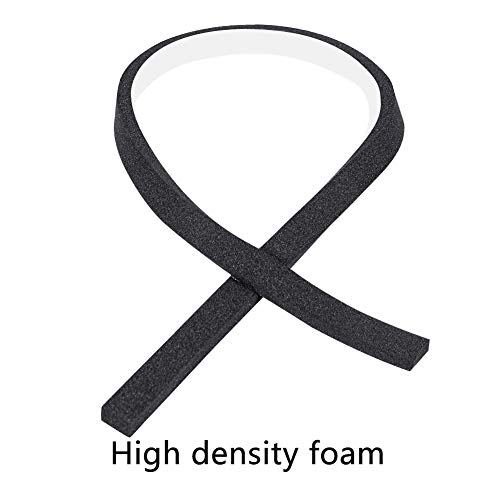 Yotache Foam Strips With Adhesive 2 Rolls Total 26 Feet Long 1/2 Inch Wide X 1/4 Inch Thick, Neoprene Weather Stripping High Density Foam Tape For Doors And Windows Insulation, 2 X 13 Ft Each #TOP3