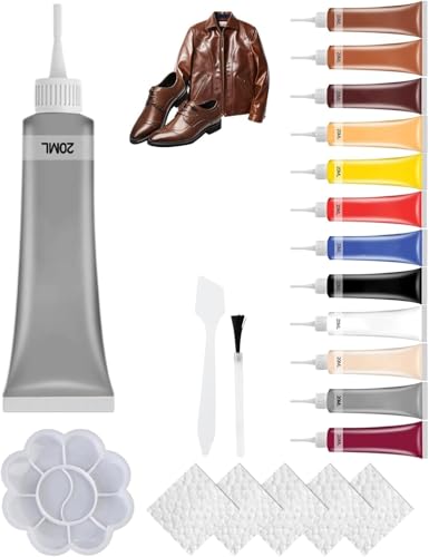 2025 Upgraded Advanced Leather Repair Gel, Leather Repair Kit for Car Seat Vinyl Repair, Professional Vinyl Repair Kit Multifunctional Couch and Jacket Repair Cream Gel for Furniture (Grey)