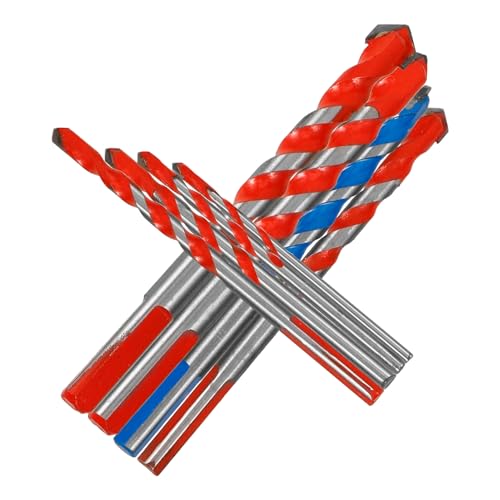 SEWACC DIY Drill Bits Set 8 Pieces Tungsten Steel Drill Bits for Concrete Porcelain Tile Metal Wall Drilling Impact