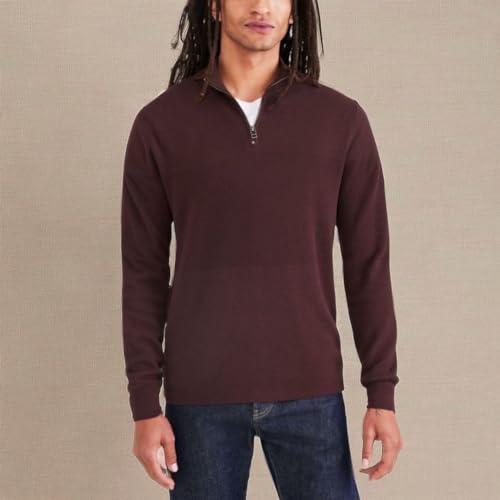 Dockers Men's Regular Fit Long Sleeve Quarter Zip Sweater3