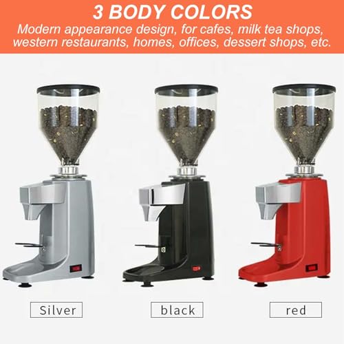 HCAUYNN Elektrische KaffeemüHle Mit LCD-Display, Zeit- Und Temperaturanzeige, Quantifizierbares Kaffeepulver, Einstellbarer Mahlgrad,Black 8 HCAUYNN Elektrische KaffeemüHle Mit LCD-Display, Zeit- Und Temperaturanzeige, Quantifizierbares Kaffeepulver, Einstellbarer Mahlgrad,Black