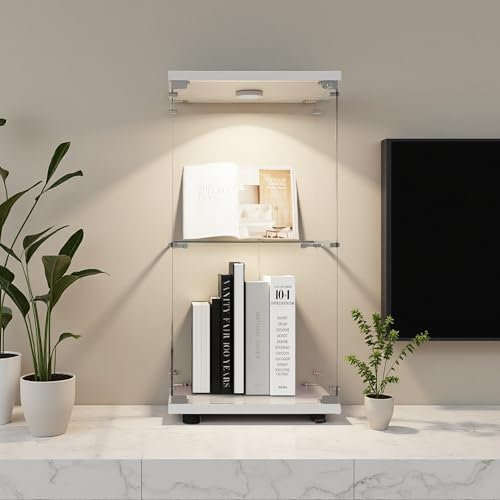 Zorvani Vitrina de cristal de pie, con...