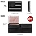 GERUOLA Wallet for Men-Genuine Leather RFID Blocking Bifold Stylish Wallet American Flag Wallet With 2 ID Window (Black)