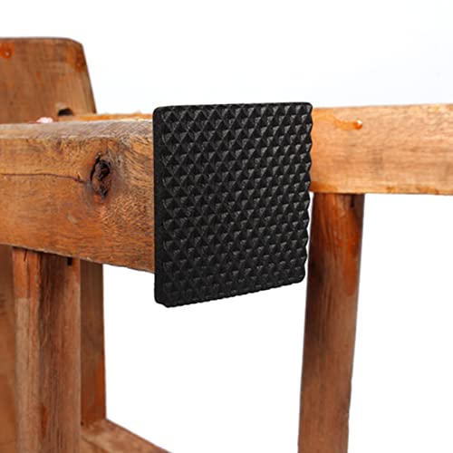 12pcs Black Non-Slip Self Adhesive Furniture Rubber Pads, Floor Protector for Table, Chair, Sofa, Durable Material