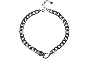 BVROSKI Eboy Egirl Goth Snake Chain Necklace
