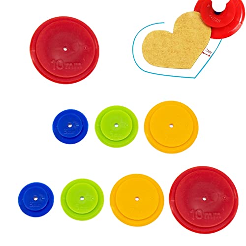 Nahtzugaben Markierer Unregelmäßige Grafik Linienzeichnung Radnaht Tracing Wheel 8 Stück Nahtzugabe DIY Sewing Tracing Wheel Nahtzugaben-Markierer Kunststoff, für Nähmaschine, Nähen von Kunsthandwerk Cover