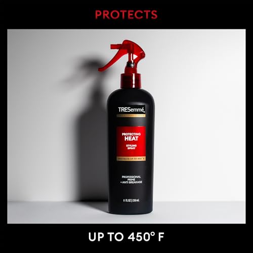 TRESemmé Blowout Products for Hair with 450°F Heat Protection & Frizz Control – Keratin Smooth Blowout Spray & Silk Serum + Protecting Heat Spray (3 Piece Set)