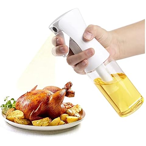 Young Dance Olive Oil Sprayer for Cooking,Mister Spray Bottle,Oil Sprayer Dispenser for Salad,BBQ,Baking,Roasting,Kitchen Gadgets/Air Fryer Accessories/Seasoning Containers(White) Cover