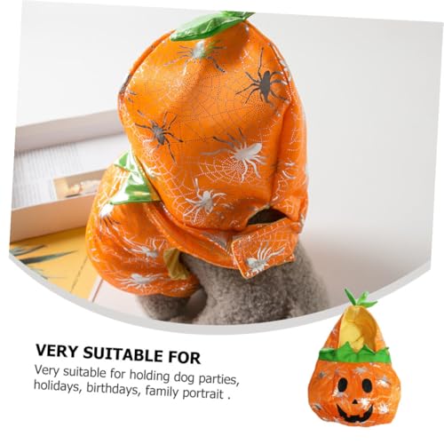 Disfraz para perro calabaza de Halloween talla pequeña miniatura 5