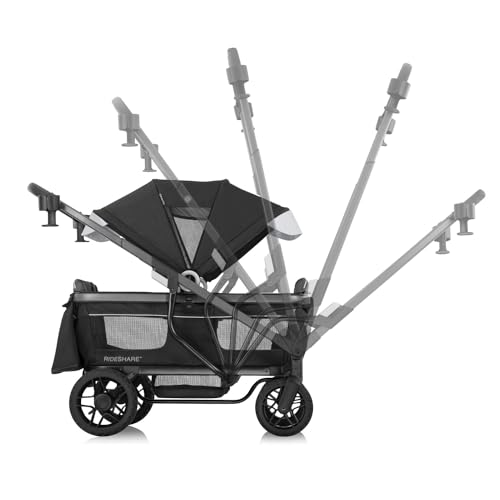 Evenflo Shyft Rideshare All-Terrain Performance Stroller Wagon (Sterling Black) - image 8