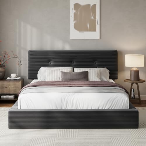 Image of EnHomee Cloud Bed Frame Queen Size with Adjustable Headboard