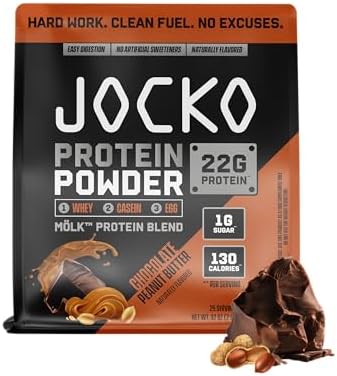 Jocko Fuel Mölk Whey Protein Powder 22g Low Sugar Monk Fruit Blen...