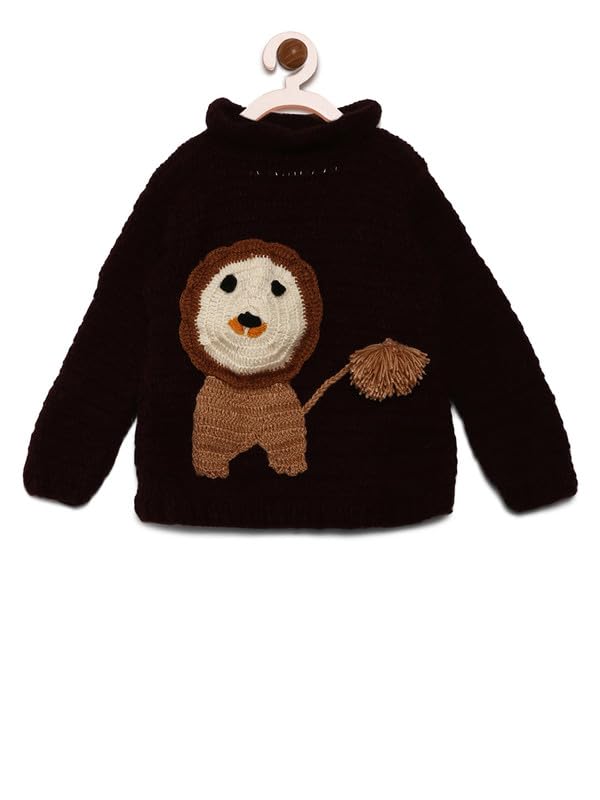 chutput Baby Girl's and Boy's Fit Sweater- Brown (Brown)-picture-28