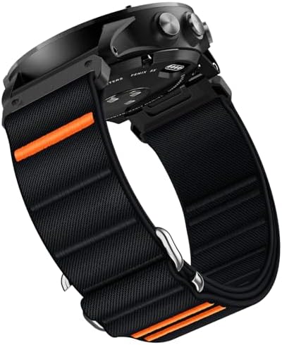 Suitisbest QuickFit Bands Compatible for 26mm Garmin Watch Band, Stretchy Nylon Loop Sport Watch Strap with S-Hook for Fenix 5X/5X Plus/6X/6X Pro/7X/7X Pro, Enduro, Tactix, Instinct 2X and Descent