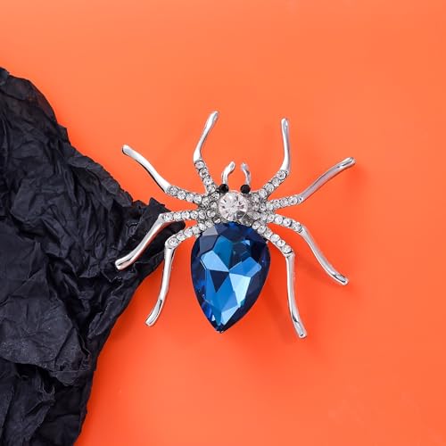 Image of YOQUCOL Halloween Spider Shape Brooch Pins for Women Girls Gift