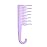 XO Curls Shower detangling hair comb, Wide tooth comb, Comb with hook for easy hanging in shower, Gentle on Scalp, Hair comb for with curly & wavy hair (Lavender)