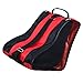 Huraoerrrr Roller Skate Bag Thickened Oxford Roller Skating Storage Bag for Adults Kids Red