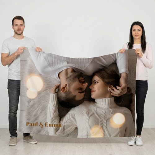🖼️【Copertine personalizzate al 100% 】Tutte le nostre copertine sono personalizzate su un lato ed è possibile personalizzare il 100% della superficie, quindi non ci sono margini vuoti se si desidera. Puoi personalizzarla liberamente aggiungendo qualsiasi foto o testo che desideri. Sarà una coperta unica.