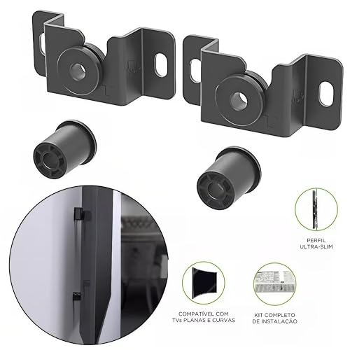 Suporte Fixo Universal para TV 13''-70'' - Compatível com LG, Samsung, LED, LCD, QLED, OLED