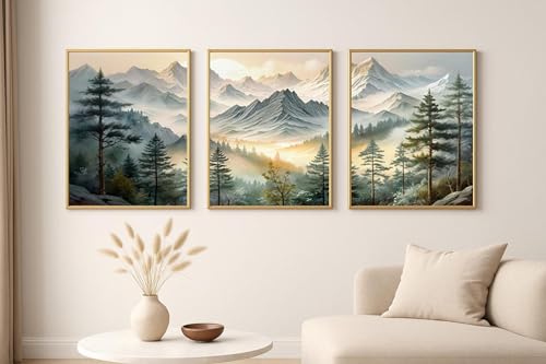 Décoration murale imprimable paysage montagne et impression sur toile nature