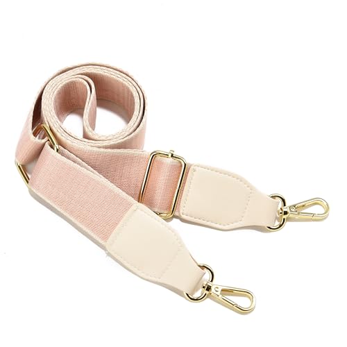 Image of Purse Strap Wide Replacement Crossbody Bag Straps, 1.5 inch Canvas Handbag Shoulder Strap, Adjustable Tote Belt(Gold Hardware