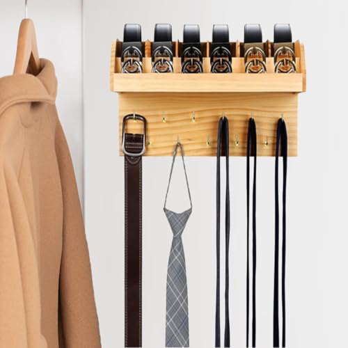 Percha Corbatas Organizador De Corbatas De Madera Premium Para