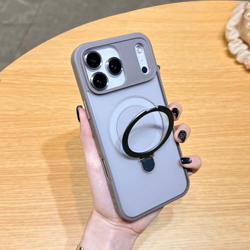 iPhone15 Plus �p �P�[�X MagSafe�Ή� �}�O�l�b�g���X�^���h�t�� ������ ���΂݂Ȃ� �ČR�K�i�̑ϏՌ��ی� ��phone15 Plus �p �P�[�X �݊��ϐk �}�b�g�d�グ ���^ �����O�f�U�C�� ����~�� �����h�~ �w��h�~ �O���[