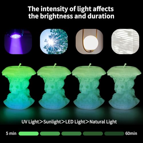 Image of IEMAI Rainbow Glow in The Dark PETG Filament 1.75mm 1KG, Fast Color Change Gradient Luminous 3D Printer Filament, High Brightness, Neat Wound & Easy Print, Accuracy + /-0.02mm