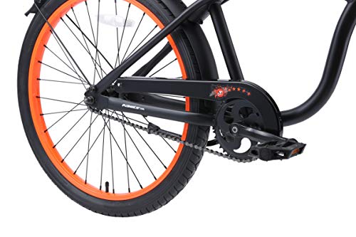 Miniatura 4 de Bikestar Bicicleta Infantil Para Niños Y Niñas A Partir De 10 Años Bici 24 Pulgadas Con Frenos 24 Edición Cruiser Negro