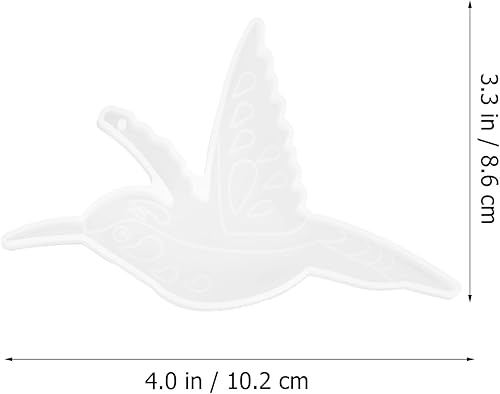 Miniatura 9 de EXCEART Molde de silicona para colibríes, resina epoxi, llavero de resina, moldes de fundición de resina, pastel de pájaros 3D