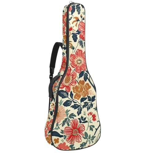 Housse de guitare acoustique 109 cm en tissu Oxford imperméable avec poches et sangle