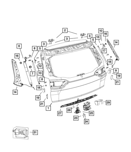 Vérin de coffre électrique pour Toyota RAV-4 2014-2018 hayon électrique vérins à gaz 68910-09010 - 7