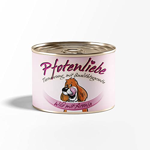 Pfotenliebe Bio-Hundefutter, Schnupperpaket mit verschiedenen Sorten, ausgezeichnete Bio Qualität seit 2007, 6x200g