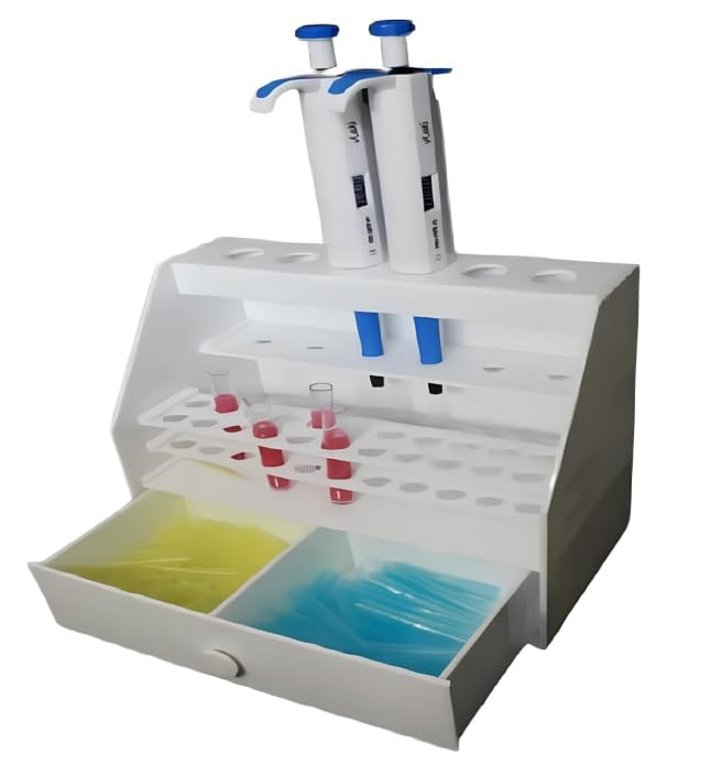 Micropipette Stand with Drawer, 6 Hole, for Chemical, Pathology and Research Laboratory Use-image-15