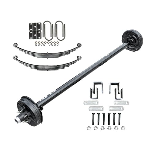 The Trailer Parts Outlet - 6000 lb TK Heavy Duty Single Axle Kit with Suspension - 6K Capacity, 73