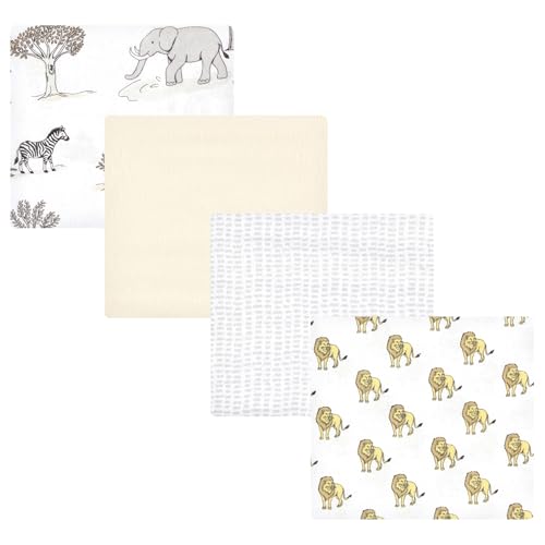 Image of Luvable Friends Little Treasure Flannel Receiving Blankets 4pk